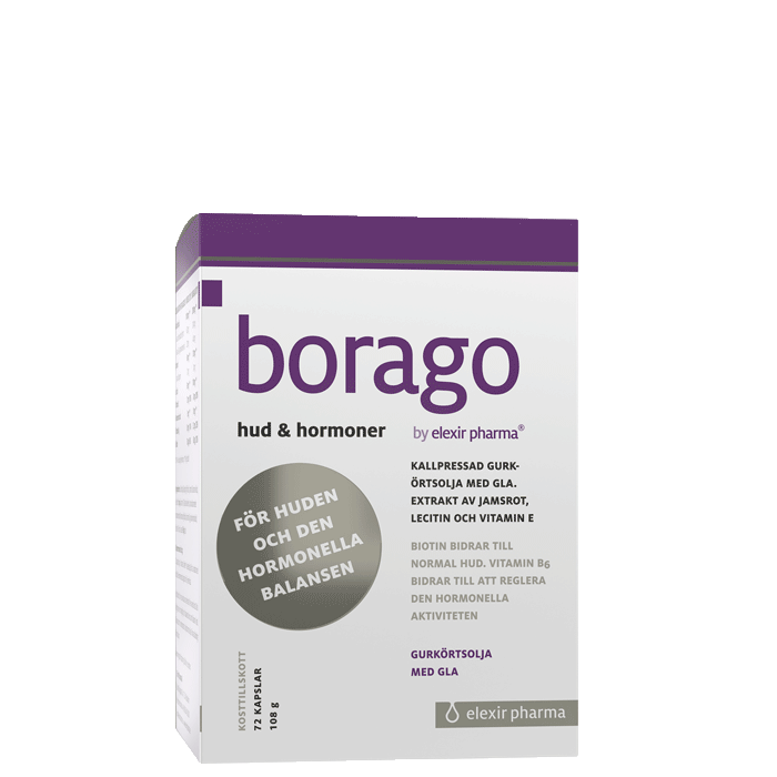 Elexir Pharma Borago Hud & Hormoner 72 kapslar