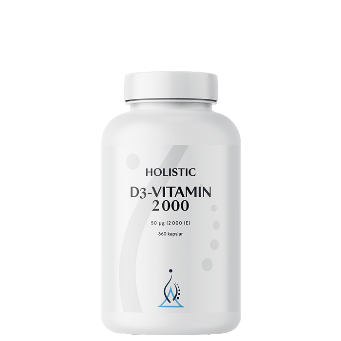 Holistic D3-vitamin 2000IE 360 kapslar