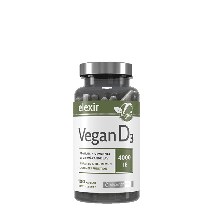 Elexir Pharma D3-vitamin Vegan 100 kapslar