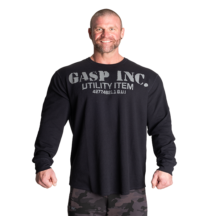 GASP Thermal Gym Sweater Asphalt