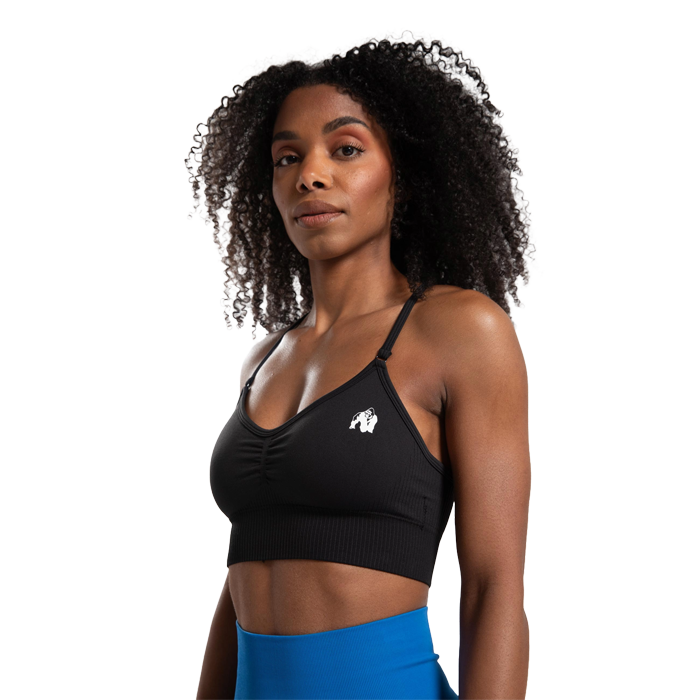 Gorilla Wear Olivia Seamless Sports Bra Black