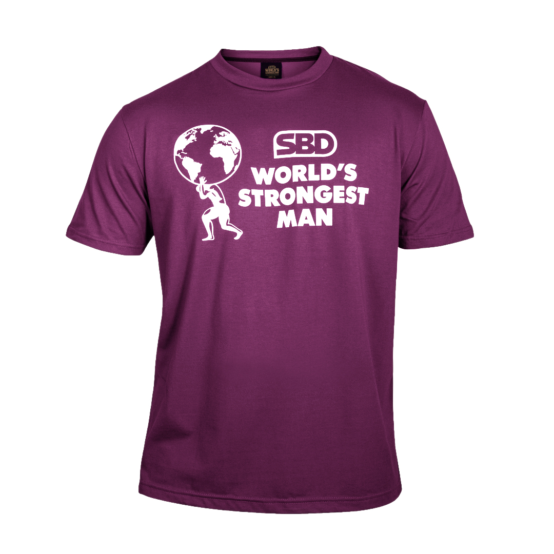 SBD World’s Strongest Man T Shirt Dam Lila