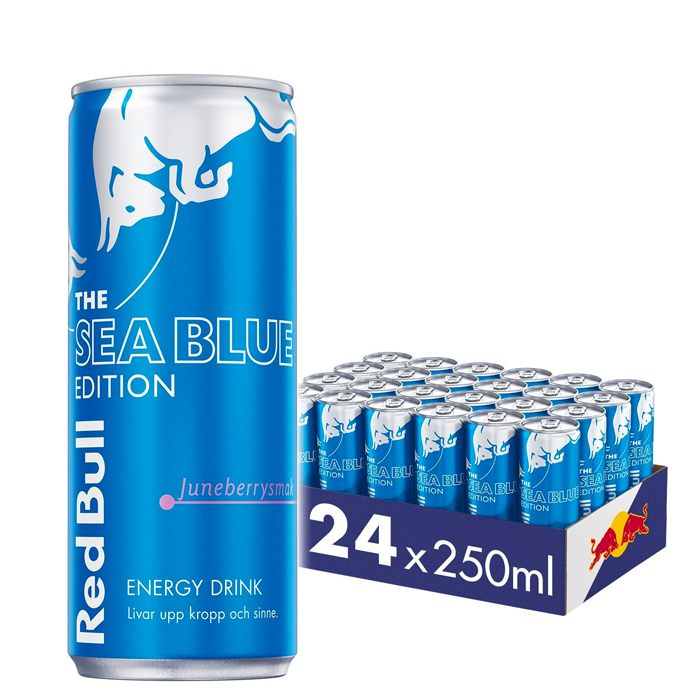 24 x Red Bull Energidryck 250 ml Sea Blue (Juneberry)