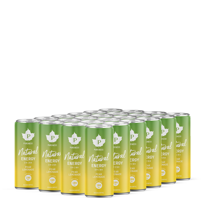 24 x Natural Energy Drink Pear Lemonade 330 ml