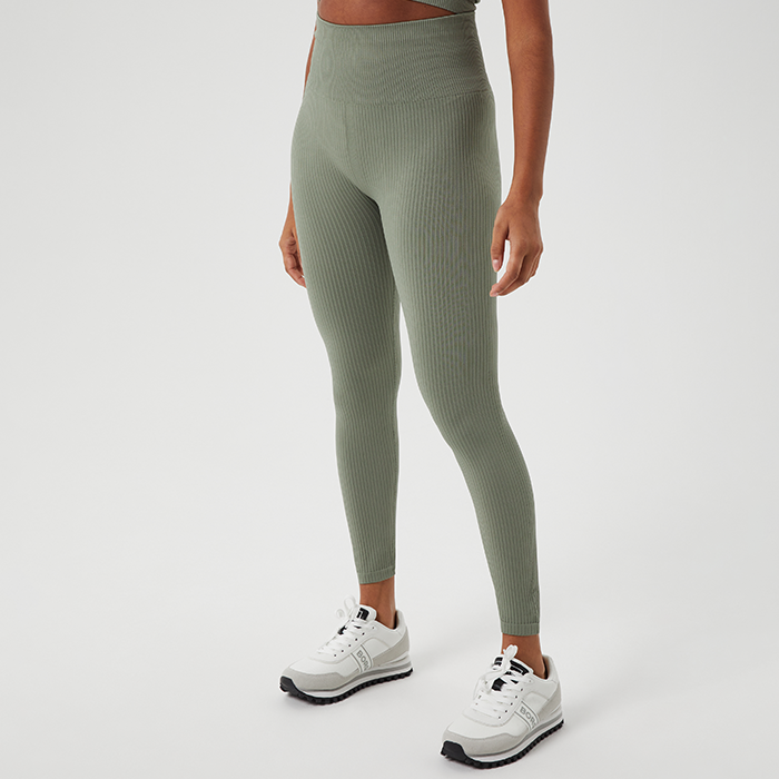 Björn Borg Studio Seamless Rib Tights Vetiver