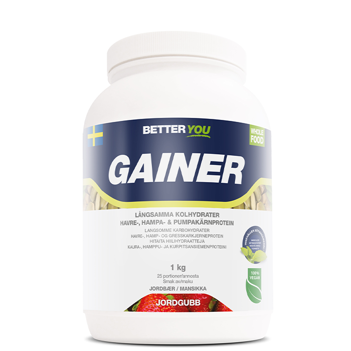 Better You Whole Food Gainer Jordgubb 1 kg