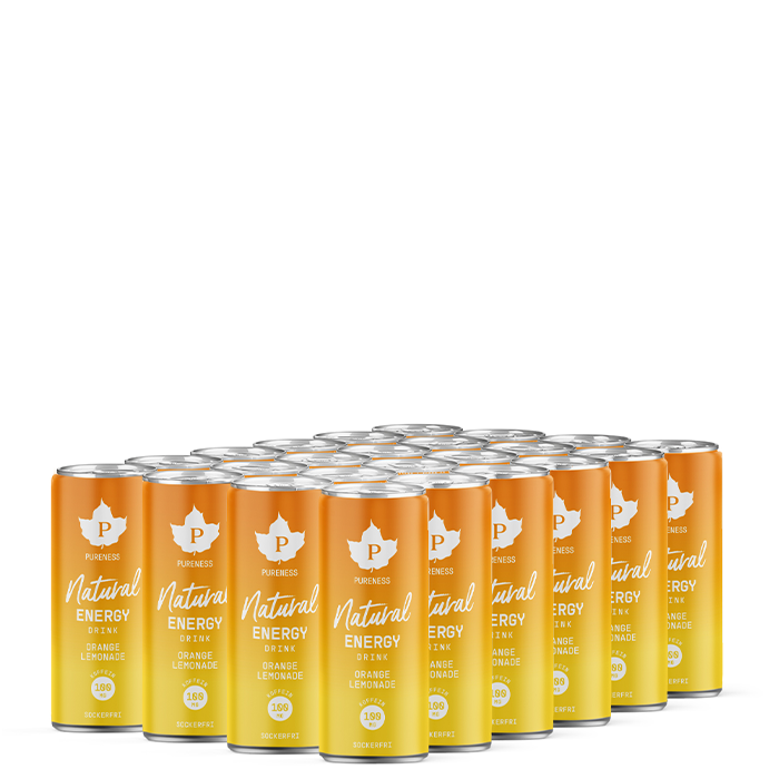 24 x Natural Energy Drink Orange Lemonade 330 ml