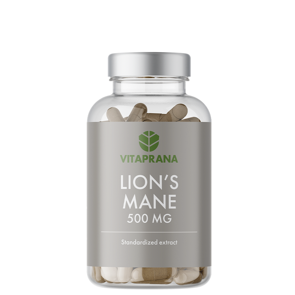 Vitaprana Lions Mane 500 mg 100 kapsler