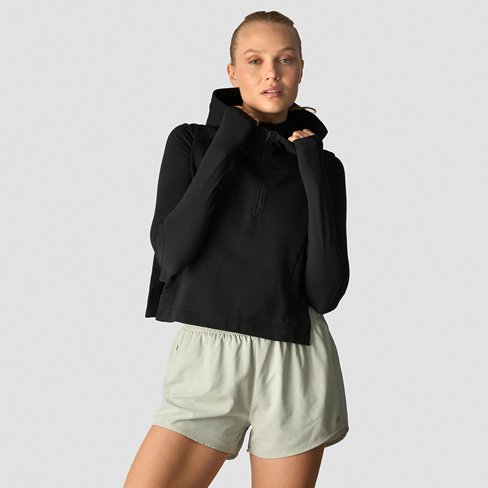 ICANIWILL Mirage Sleeveless Hoodie Wmn Black