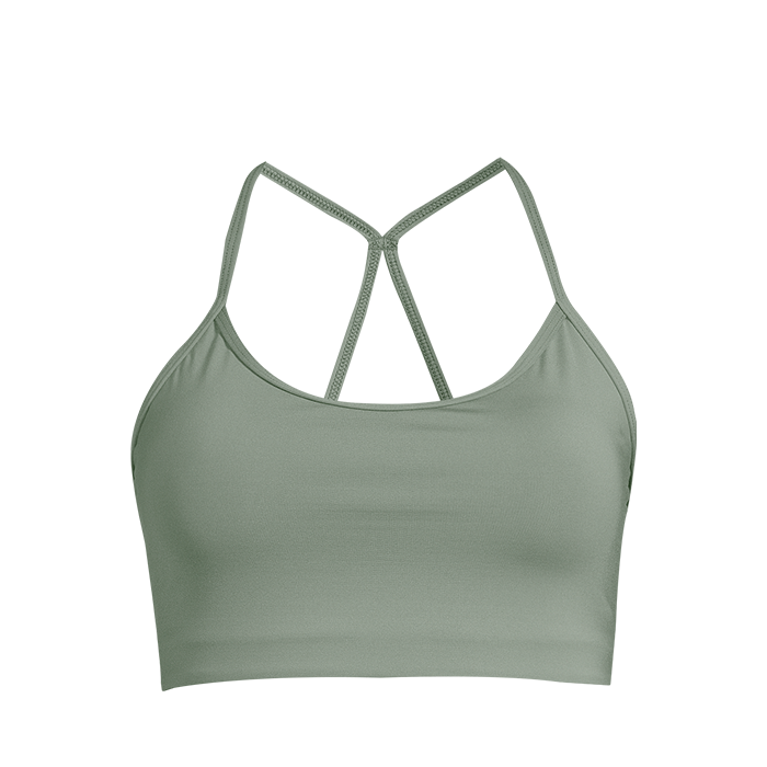 Casall Sportswear Sleek Strappy Sports Bra Dusty Green