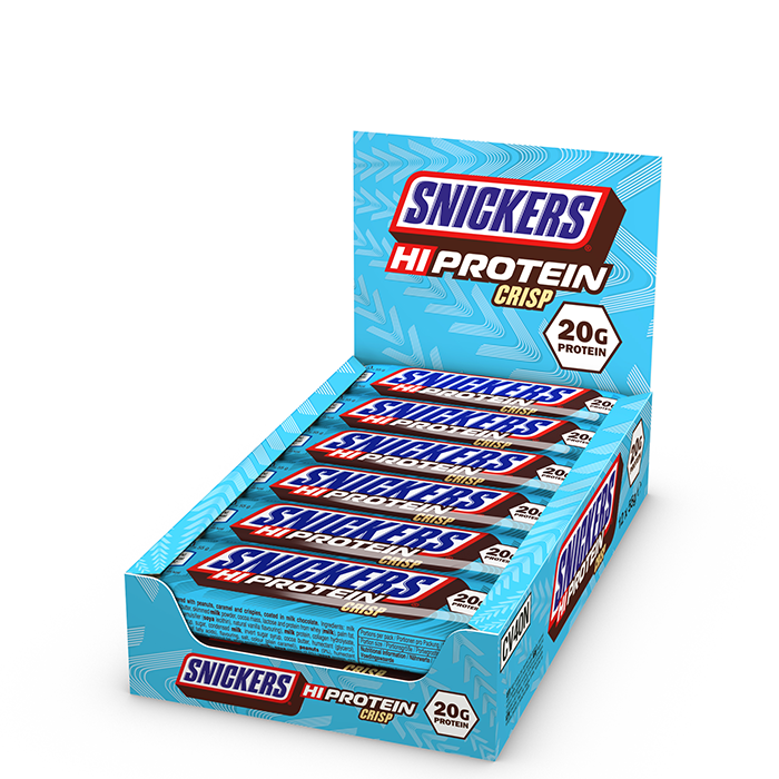 2 x Snickers High Protein Crisp Bar 55 g Milk Chocolate